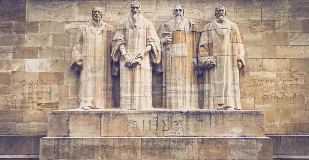 Le mur des réformateurs | Merchant Royal Press - Pastoral Training for Geneva’s Exiles